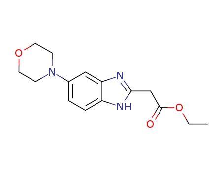 1H-Benzimidazole-2-acetic acid, 5-(4-morpholinyl)-, ethyl ester