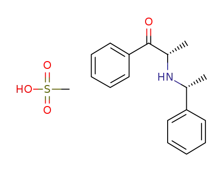 (2S)-1-phenyl-2-[((1R)-phenylethyl)amino]-1-propanone methanesulfonate