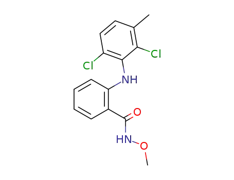 Molecular Structure of 123336-38-9 (ortho-2,6-dichloro-3-methylanilinobenzhydroxamic acid O-methyl ether)