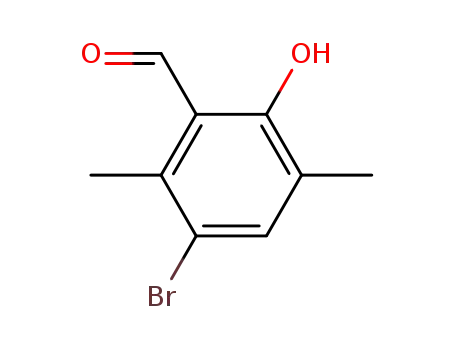 Molecular Structure of 108373-08-6 (3-bromo-6-hydroxy-2,5-dimethyl-benzaldehyde)