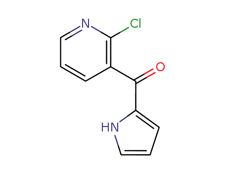 Molecular Structure of 89991-17-3 (Methanone, (2-chloro-3-pyridinyl)-1H-pyrrol-2-yl-)