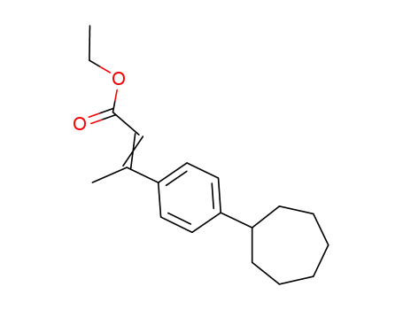 2-Butenoic acid, 3-(4-cycloheptylphenyl)-, ethyl ester