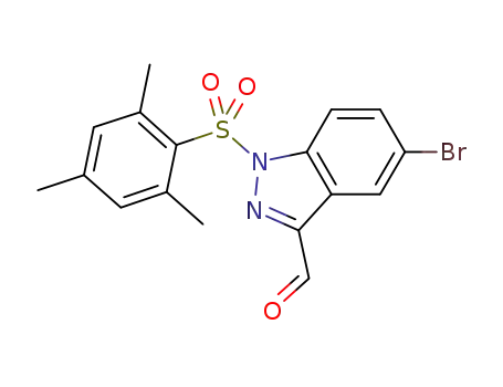 1H-Indazole-3-carboxaldehyde,
5-bromo-1-[(2,4,6-trimethylphenyl)sulfonyl]-