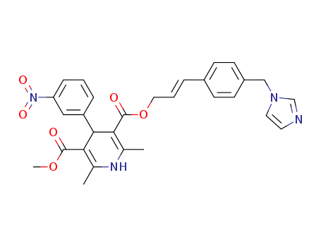 (E)-3-(4-(1H-IMIDAZOL-1-YLMETHYL)PHENYL)-2-ALLYL METHYL 1,4-DIHYDRO-2,6-DIMETHYL-4-(3-NITROPHENYL)- 3,5-PYRIDINEDICARBOXYLATE