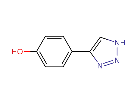 Molecular Structure of 89221-21-6 (Phenol, 4-(1H-1,2,3-triazol-4-yl)-)