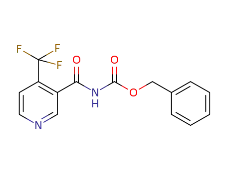 Molecular Structure of 852241-61-3 (Carbamic acid, [[4-(trifluoromethyl)-3-pyridinyl]carbonyl]-, phenylmethyl
ester)