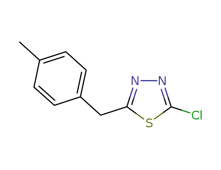 Molecular Structure of 875899-31-3 (1,3,4-Thiadiazole, 2-chloro-5-[(4-methylphenyl)methyl]-)
