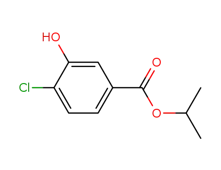 Molecular Structure of 847943-81-1 (Benzoic acid, 4-chloro-3-hydroxy-, 1-methylethyl ester)