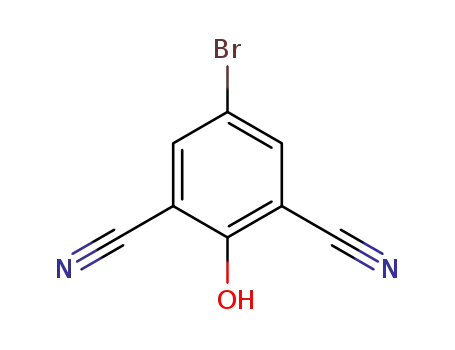Molecular Structure of 62936-64-5 (1,3-Benzenedicarbonitrile, 5-bromo-2-hydroxy-)