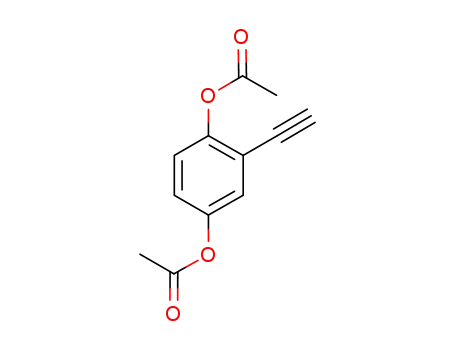 Molecular Structure of 827624-47-5 (1,4-Benzenediol, 2-ethynyl-, diacetate)