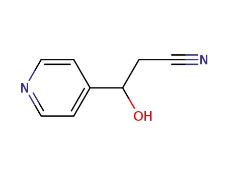 Molecular Structure of 379264-96-7 (4-Pyridinepropanenitrile,beta-hydroxy-(9CI))