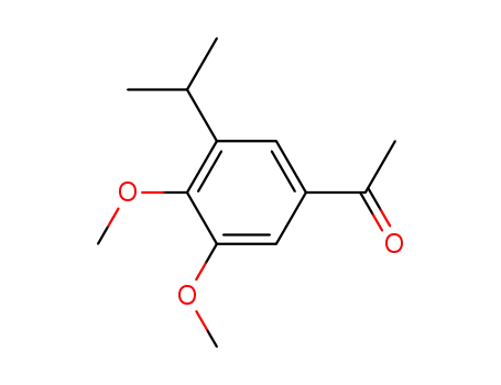 Molecular Structure of 133394-00-0 (3’-isopropyl-4’,5’-dimethoxyacetophenone)