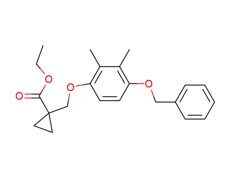 1-(4-benzyloxy-2,3-dimethyl-phenoxymethyl)-cyclopropanecarboxylic acid ethyl ester