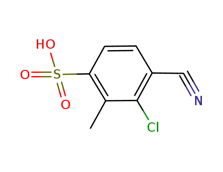 3-Chloro-4-cyano-2-methyl-benzenesulfonic acid