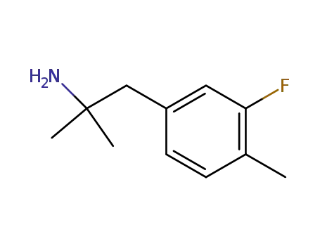 Molecular Structure of 787585-32-4 (Benzeneethanamine, 3-fluoro-.alpha.,.alpha.,4-trimethyl-)