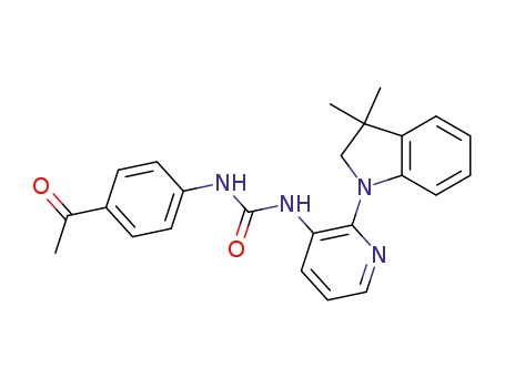 1-(4-acetylphenyl)-3-(2-(3,3-dimethylindolin-1-yl)pyridin-3-yl)urea