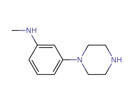 Molecular Structure of 756751-92-5 (Benzenamine, N-methyl-3-(1-piperazinyl)- (9CI))