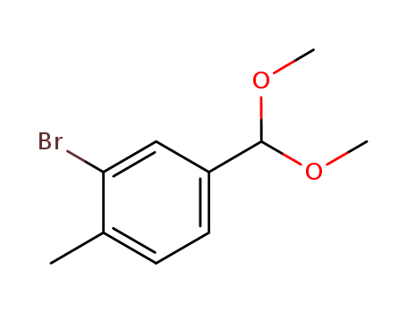 Benzene, 2-bromo-4-(dimethoxymethyl)-1-methyl-