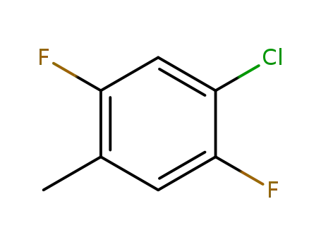Molecular Structure of 879093-04-6 (Benzene, 1-chloro-2,5-difluoro-4-methyl-)