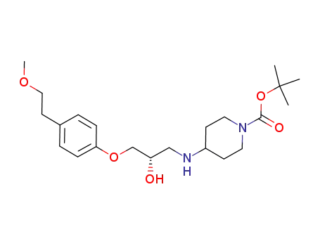 4-{2-hydroxy-3-[4-(2-methoxy-ethyl)-phenoxy]-propylamino}-piperidine-1-carboxylic acid tert-butyl ester