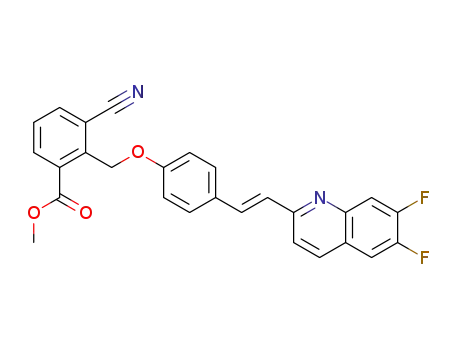 Methyl 2-[4-[(E)-2-(6,7-difluoro-2-quinolinyl)ethenyl]phenoxymethyl]-3-cyano-benzoate