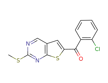 Methanone, (2-chlorophenyl)[2-(methylthio)thieno[2,3-d]pyrimidin-6-yl]-
