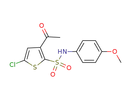 3-Acetyl-5-chloro-N-(4-methoxyphenyl)thiophene-2-sulfonamide