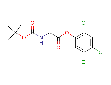 Molecular Structure of 7536-61-0 (Glycine, N-[(1,1-dimethylethoxy)carbonyl]-, 2,4,5-trichlorophenyl ester)