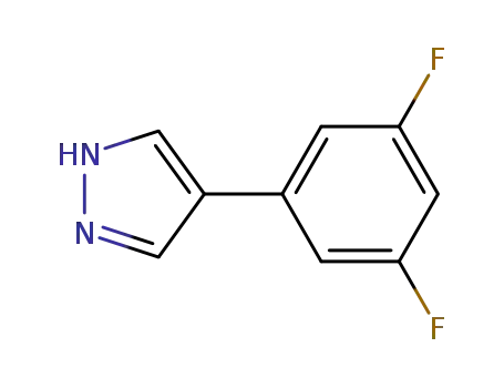 Molecular Structure of 439106-66-8 (4-(3,5-difluorophenyl)-1H-pyrazole)
