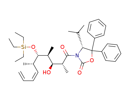 2-Oxazolidinone,
3-[(2R,3S,4S,5S,6S,7Z)-3-hydroxy-2,4,6-trimethyl-1-oxo-5-[(triethylsilyl)
oxy]-7,9-decadienyl]-4-(1-methylethyl)-5,5-diphenyl-, (4R)-
