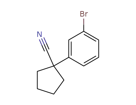 Molecular Structure of 143328-18-1 (Cyclopentanecarbonitrile, 1-(3-bromophenyl)-)