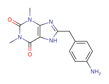8-[(4-aminophenyl)methyl]-1,3-dimethyl-7H-purine-2,6-dione cas  6937-57-1