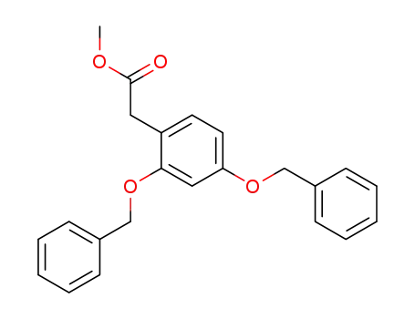 Molecular Structure of 151255-80-0 (Methyl 2,4-Bis(benzyloxy)phenylacetate)