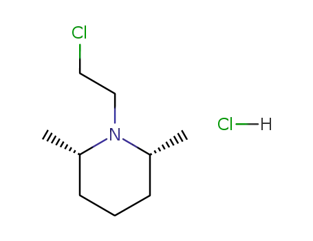 2,6-cis-1-(2-chloroethyl)-2,6-dimethylpiperidine hydrochloride