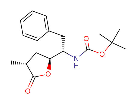 Carbamic acid,
[(1S)-2-phenyl-1-[(2S,4R)-tetrahydro-4-methyl-5-oxo-2-furanyl]ethyl]-,
1,1-dimethylethyl ester