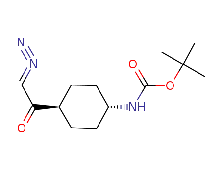 Carbamic acid, [trans-4-(diazoacetyl)cyclohexyl]-, 1,1-dimethylethyl
ester
