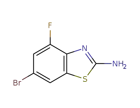 Molecular Structure of 383131-45-1 (2-Amino-6-bromo-4-fluorobenzothiazole)