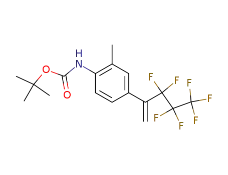 Carbamic acid,
[4-(2,2,3,3,4,4,4-heptafluoro-1-methylenebutyl)-2-methylphenyl]-,
1,1-dimethylethyl ester