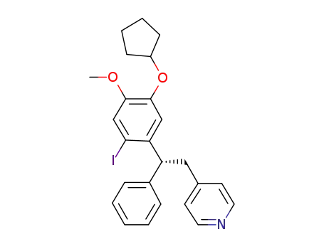 (R)-4-[2-(3-Cyclopentyloxy-6-iodo-4-methoxyphenyl)-2-phenylethyl]pyridine