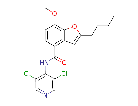 2-Butyl-N-(3,5-dichloropyridin-4-yl)-7-methoxy-1-benzofuran-4-carboxamide