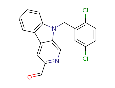 9-(2,5-dichlorobenzyl)-9H-β-carboline-3-carbaldehyde