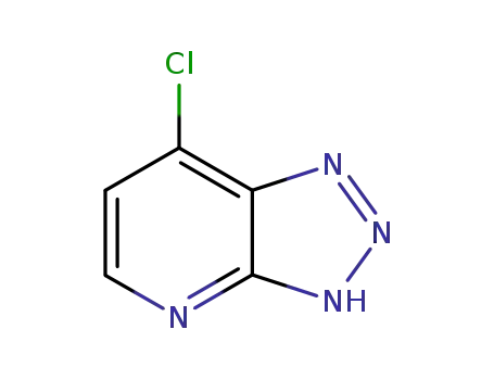 Molecular Structure of 34550-49-7 (7-Chloro-3H-[1,2,3]triazolo[4,5-b]pyridine)