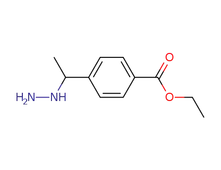 Molecular Structure of 78254-16-7 (Ethyl 4-(1-hydrazinylethyl)benzoate)