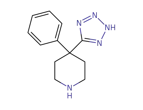 Molecular Structure of 862287-84-1 (4-phenyl-4-(2H-tetrazol-5-yl)-piperidine)