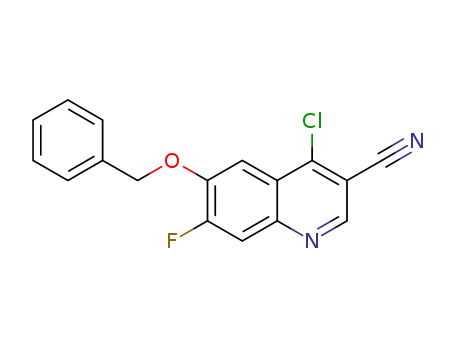 6-(benzyloxy)-4-chloro-7-fluoroquinoline-3-carbonitrile