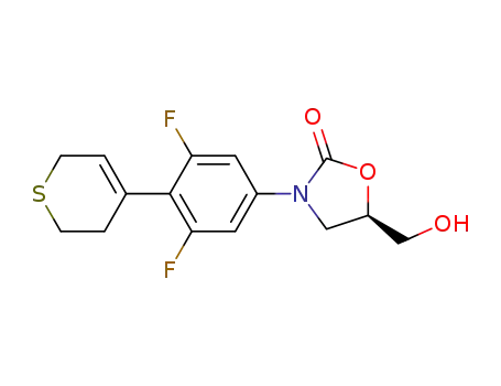 (5R)-3-(3,5-difluoro-4-(2,6-dihydro-2H-thiopyran-4-yl)phenyl)-5-hydroxymethyloxazolidin-2-one