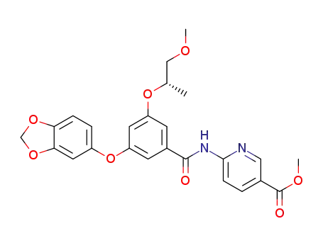 methyl 6-{[(3-(1,3-benzodioxol-5-yloxy)-5-{[(1S)-1-methyl-2-(methyloxy)ethyl]oxy}phenyl)carbonyl]amino}pyridine-3-carboxylate