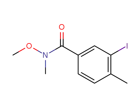 Molecular Structure of 774238-76-5 (Benzamide, 3-iodo-N-methoxy-N,4-dimethyl-)