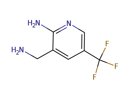 Molecular Structure of 1379305-44-8 (3-(aminomethyl)-5-(trifluoromethyl)pyridin-2-amine)