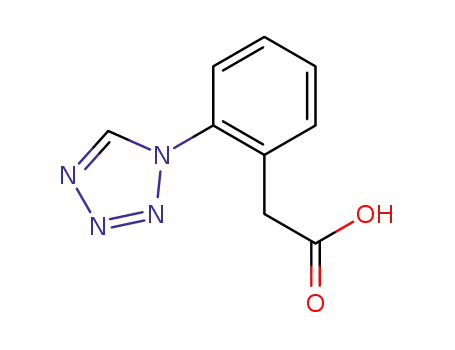 Molecular Structure of 629655-11-4 (Benzeneacetic acid, 2-(1H-tetrazol-1-yl)-)